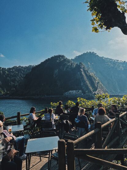 Cantina Alabortza, en la costa guipuzcoana. Imagen cedida por Albortza. 