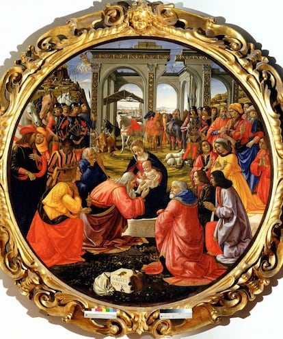 'Adoración de los Reyes Magos', de Domenico Ghirlandaio, 1487.