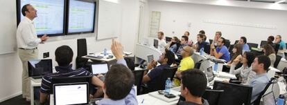 Una clase en el IE Business School de Madrid