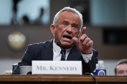 Robert F. Kennedy Jr. durante su audiencia de confirmación como secretario de Salud y Servicios Humanos, el pasado 9 de enero en Washington.