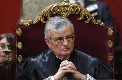 El fiscal general del Estado, Eduardo Torres-Dulce, durante su toma de posesión.