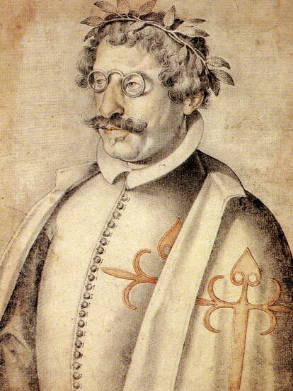 Quevedo, tras ingresar en la Orden de Santiago, pintado por Pacheco.