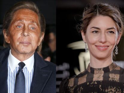 El dise&ntilde;ador Valentino y la cineasta Sofia Coppola. 