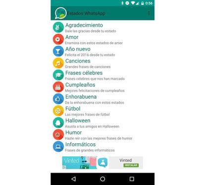 Estas aplicaciones nos proporcionan muchas ideas para crear nuestros estados de WhatsApp