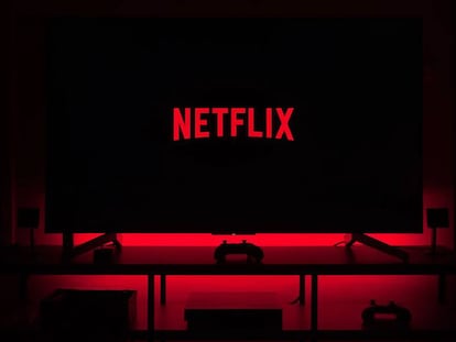 Netflix en una televisión.