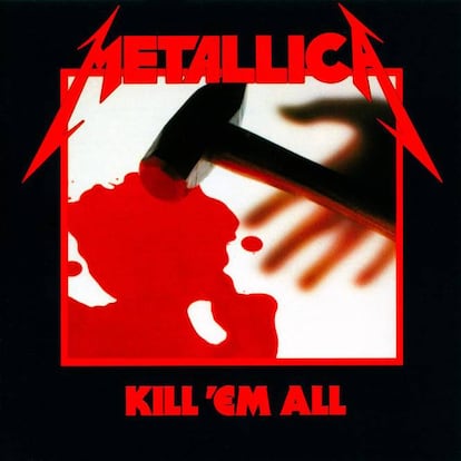 Cuenta la leyenda que este disco se iba a titular 'Metal up your ass' ('Metal en tu culo') y en la portada iba a salir el dibujo de una taza de váter con una mano empuñando una daga saliendo de él. Pero, debido a presiones del sello discográfico, la banda cambió el título por 'Kill 'em all' ('Mátalos a todos'), y la portada por una mano dejando caer un martillo a un suelo ensangrentado. ¿El mensaje oculto? Si miras bien las manchas de sangre, verás a un bebé chupándose el pulgar.