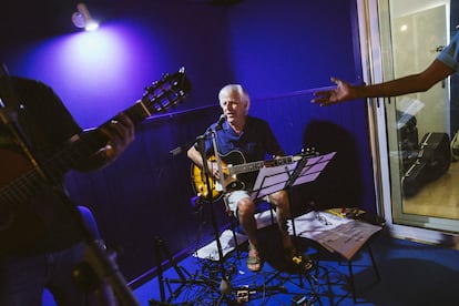 Kiko Veneno, durante un ensayo.