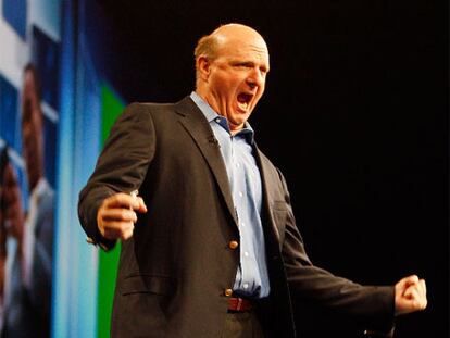 Steve Ballmer, en la convención de Nueva Orleans.