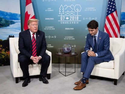 Trump y Trudeau, el pasado 8 de junio en Quebec