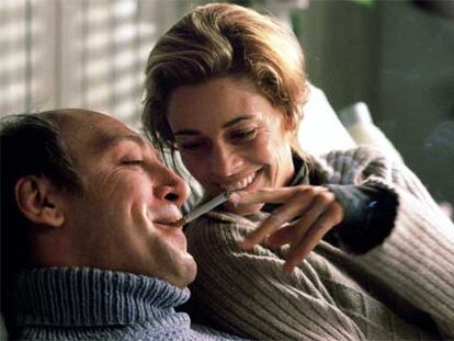 Javier Bardem y Belén Rueda, en <i>Mar adentro,</i> de Alejandro Amenábar.