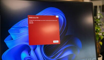 Ordenador con Windows infectado