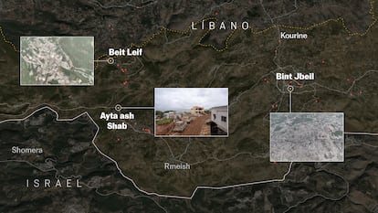 Mapas | Puentes destruidos y ciudades arrasadas: lo que revelan los datos de la ofensiva de Israel en Líbano