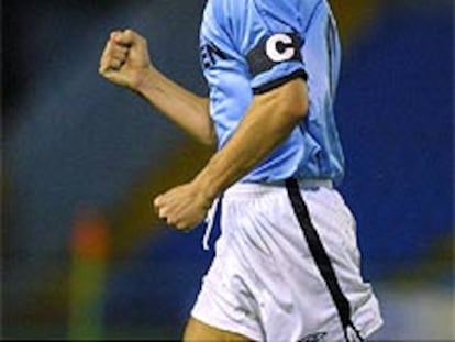 Mostovoi, capitán del Celta, durante un partido.