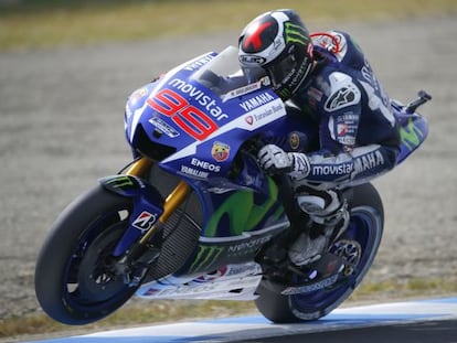 Jorge Lorenzo, en el circuito de Motegi.