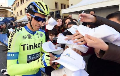 Contador, en la Tirreno-Adriático.
