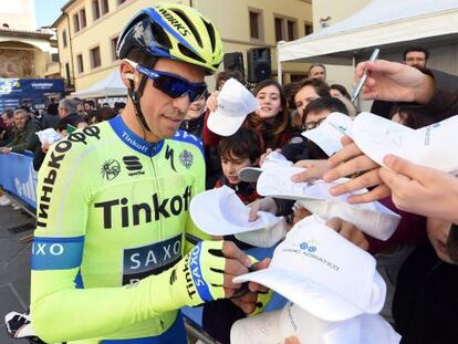 Contador, en la Tirreno-Adriático.