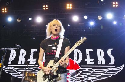 Chrissie Hynde, anoche en el concierto en A Coruña.