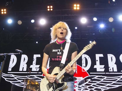 Chrissie Hynde, anoche en el concierto en A Coruña.