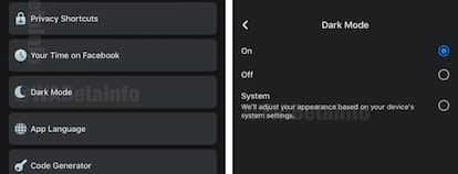 Cómo activar el modo oscuro de Facebook en iOS.