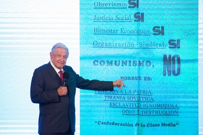 El presidente Andrés Manuel López Obrador, durante su conferencia de prensa de este 30 de junio de 2021.