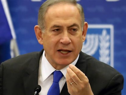 Netanyahu, durante una reuni&oacute;n de su partido, el Likud, en Jerusal&eacute;n el pasado 2 de enero.