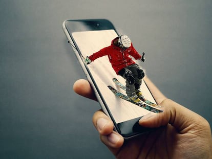 Si vas a esquiar, no te olvides el móvil