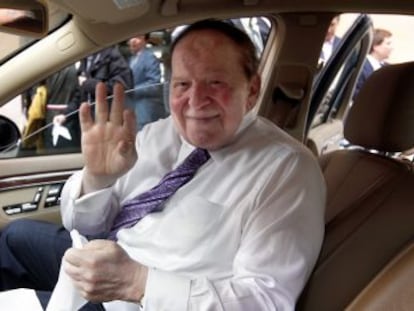 Sheldon Adelson, durante una visita a Madrid en 2012