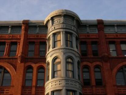 Fachada del Pioneer Building, en Seattle.