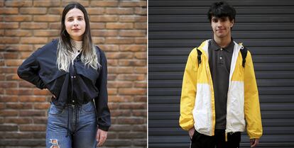 Pilar y Tomás, jóvenes argentinos que votaron por primera vez.