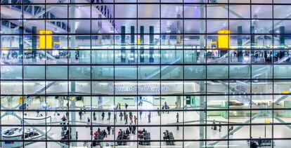 Terminal del aeropuerto londinense de Heathrow. 