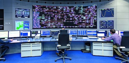 Sala de control de Red Eléctrica de España.