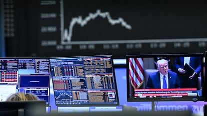 Interior de la Bolsa de Nueva York. Getty Images