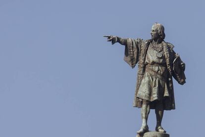 L'estàtua de Colom.