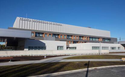 El exterior de la nueva sede de la Clínica Universitaria de Navarra en Madrid.