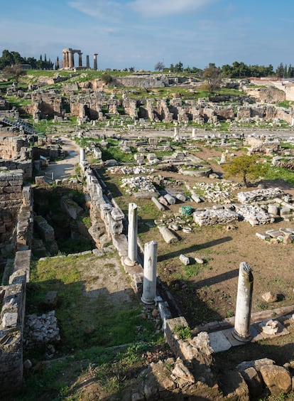 Templo de Apolo, en Corinto.