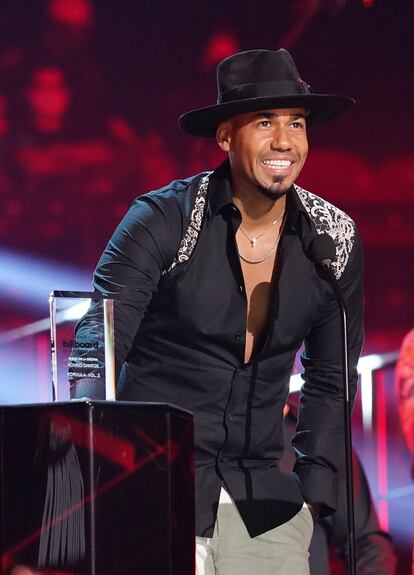 Romeo Santos, en los premios Billboard de la Música Latina, el miércoles. 