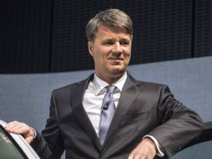 Harald Krüger, presidente del BMW, durante la presentación de resultados de la compañía.