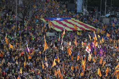 Manifestación independentista en Madrid.