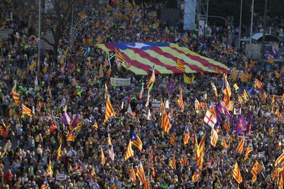 Manifestación independentista en Madrid. 