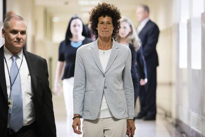 Andrea Constand, el pasado 6 de junio en los juzgados de Norristown.