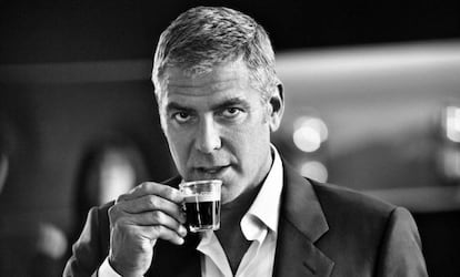 George Clooney en una imagen promocional de Nespresso.