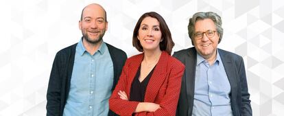 Pau Fornt, María José Huertas y Juan Ramón Balcells, promotores de la plataforma Seethelight.team de apoyo a empresas afectadas por la crisis del Covid.