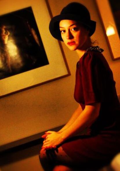 Lourdes Hern&aacute;ndez, cantante de Russian Red, en el hotel de Las Letras de Madrid. 