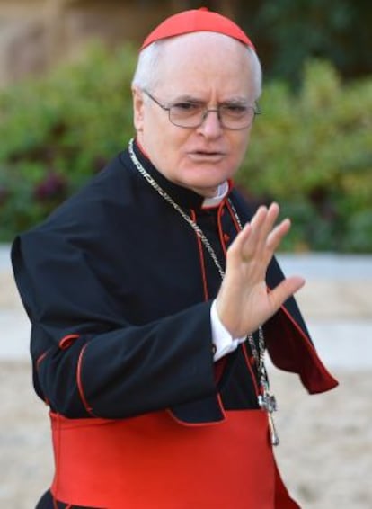 El cardenal brasileña Odilo Scherer, esta mañana en el Vaticano.