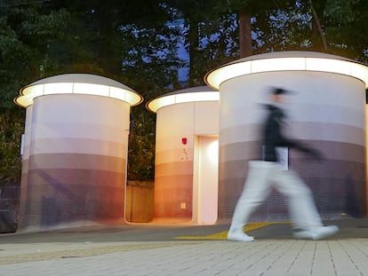 Tokyo public toilet designed by Toyo Ito.