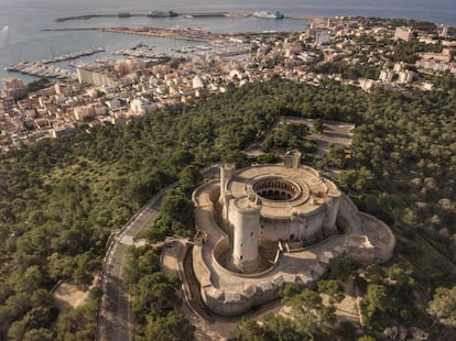 Vista del castillo de Bellver, en Palma (Mallorca).