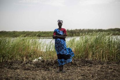 En septiembre de 2018 se alcanzó un nuevo acuerdo de paz entre el presidente Salva Kiir y el líder rebelde y ex vicepresidente Riek Machar. Dicho acuerdo establecía la formación de un gobierno de coalición en mayo de 2019 pero la fecha ha sido pospuesta y las negociaciones se encuentran en un momento delicado. Elizabeth Gal, de 43 años, huyó de Bentiu en Unity State. Sueña con volver a su granja, pero solo lo hará cuando la paz esté garantizada.