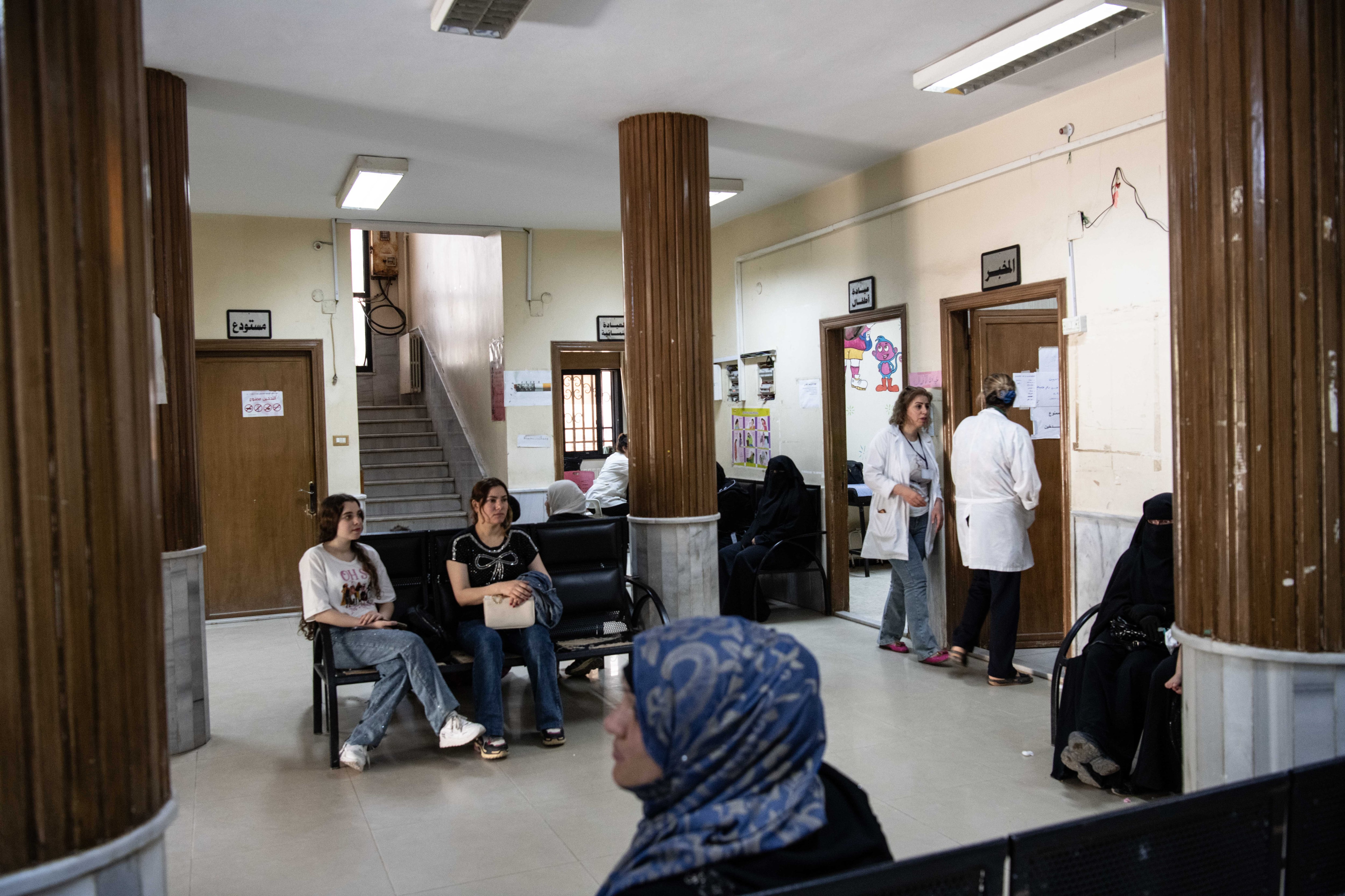 Clínica Bseimeh especializada en casos de desnutrición aguda en la periferia de Damasco, el pasado 26 de julio.