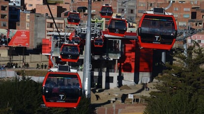 Teleférico de La Paz (Bolivia).