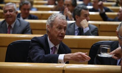 Pedro Moren&eacute;s, en una sesi&oacute;n de control al Gobierno en el Senado. 